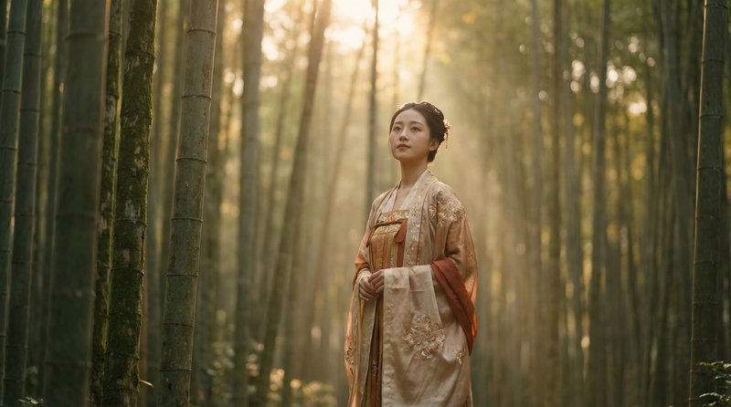 自拍偷拍古风汉服写真视频